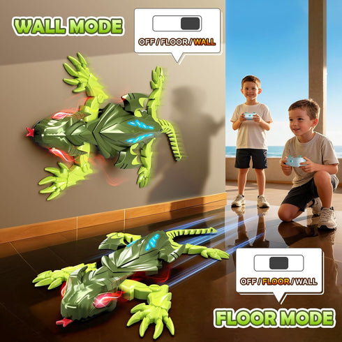 6 7 8 9 10 Wall Climbing Gecko Lizard, Kids Toys Remote Control Car, Rechargeable Wall Crawler Gecko Robot, Cool Prank