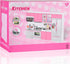 Doll Kitchen Playset for Kids - My Modern Mini Kitchen House Furniture Toy Accessories Set with Realistic Lights &