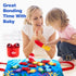 WVYXT 1-3 23 Set Toddler Montessori Toys for Year Old Boy Girl, Pcs Cloth Fishing Game with Double-Sided Mat, Learning