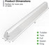 YENING Baby Bed Bumpers Foam Guard Rail for Kids Bed, 1-Pack Grey for Twin Full Queen King Size Toddler Bed