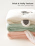 2-Pack 32" 32" Konssy Hooded Baby Towels, Soft & Absorbent Plush Fleece, Cute Animal Hood, Baby Bath Towels