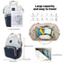 Baby Diaper Bag Backpack for Boys & Girls, Large Travel Diaper Bags for Baby Girl, Newborn Essentials, Blue
