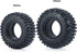 1.0 Crawler Tires, 4Pcs Rubber Wheel Tires for SCX24 Gladiator C10 JLU Deadbolt B17 1/24 RC Crawler Car (50mm)