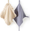 Loveys for Babies, 2 Pack Organic Cotton Muslin with Snap Closure, Newborn Baby Lovey Security Blankets