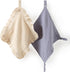 Loveys for Babies, 2 Pack Organic Cotton Muslin with Snap Closure, Newborn Baby Lovey Security Blankets