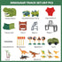 3 4 5 6 7 Playset 280+ FUNBUD Dinosaur Race Track Toys for Kids - Birthday Gifts for Boys Age Year Old, Flexible Race