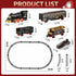 Novaluki Set 4-8, 3 4 5 6 7 8 Remote Control Train Toys with Smoke, Light and Sound, Christmas Electric Train for Kids