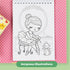 Set 3+ 14014, Schylling Tiger Tribe Ballet Coloring - Travel Take Along Art Kit - All Supplies Included - Easy Storage
