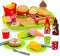 Taken All 26PCS Pretend Play Kitchen Food Set - Dessert Toys with Hamburger, Hot