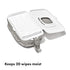 On-The-Go Wipes Dispenser with Diaper Pouch in Gray