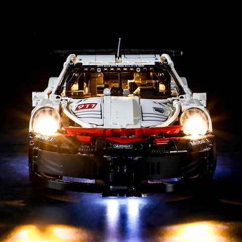 BRIKSMAX Led Lighting Kit for Technic Porsche 911 RSR - Compatible with Lego 42096 Model