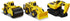 CAT Construction Toys 3 Pack Vehicles - Die Cast Metal Steam Roller, Excavator, Wheel Loader for Ages 3+