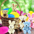 Giaueoa 12 Pack Prefilled Easter Eggs Filled with Plush Bunnies and Bears Perfect for Easter Basket Stuffers, Prefilled