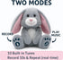 10 YH YUHUNG Easter Bunny Interactive Talking Plush Toy, Voice Repeat & Record, Songs with Flapping Ears, Volume