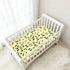 miaozhen 1 Pack 52x28 Cotton Baby Crib Sheets Soft Stretchy Ghothic Leopard Pastel Yellow Crib Mattress Sheet