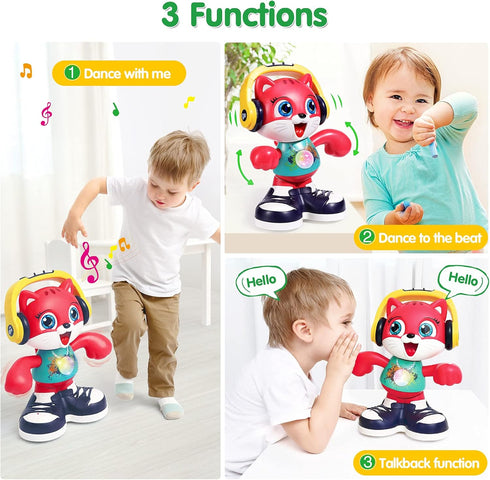 Baby Toys 12-18 Months Dancing Cat Toys for 1 Year Old Boys Girls with Music & Recording, Interactive Learning Toys