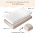 2 Pack (28"x 52", SOULFUL Muslin Crib Sheets for Boys Girls, Soft and Breathable Cotton Fitted Crib Sheets for Standard