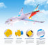 PowerTRC Kids Airplane Toys, Bump & Go Action Airplane with LED Light and Music, Gift for Boys Girls Ages 3-12