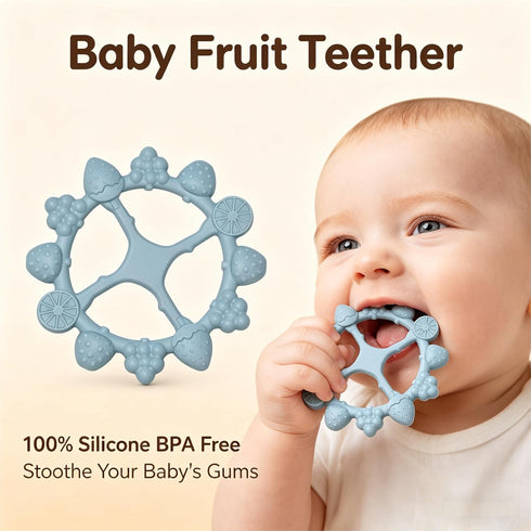 Dimming 9 Baby Night Light for Car Seat with Ring Teether Baby Infant- Function Colors Changing Eye Caring Portable