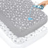 Crib Mattress Protector Waterproof 2 Pack, Quilted Crib Mattress Pad Cover 52"