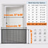 Indoor Dog Gate for Stairs: 30" Tall, 70" Wide Mesh Safety Gate for Kitchen Doorways, Hallways, and Porch