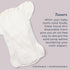 200 (2-Pack 100-Liner Esembly Tossers Disposable Bamboo from Viscose Diaper Liners for Cloth Diapers Earth-Friendly
