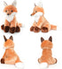 13 inches WEIGEDU Cute Red Fox Stuffed Animal Plush Toy with Big Soft Tail for Kids Boys Girls Birthday Bedtime Gift