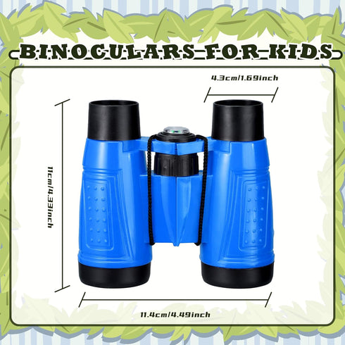 Libima 24 Pcs Binoculars for Kids, Compact Educational Binoculars with Neck String for Boys Girls