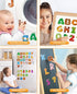 Wooden Thick Alphabet Magnets for Toddlers, Large Colorful ABC Magnetic Letters, 26 Uppercase Letters