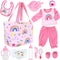 UNICORN ELEMENT 13 Pcs Baby Doll Clothes and Accessories for 14-18 inch