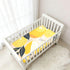 Bseiialft 52 28 Lemons Black Leaves Crib Sheets for Boys Girls Soft and Breathable Cotton Baby Sheets for Standard Crib
