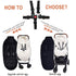 Stroller Footmuff, Winter Stroller Cover with Removable Front Panel, Adjustable Length Baby Blanket