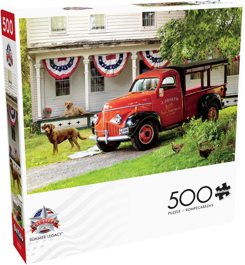 Buffalo Games Greg Giordano Summer Legacy 500 Piece Jigsaw Puzzle for Adults, Perfect for Game Nights