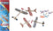 Wooden Airplane Kits Set | Balsa Wood and Styrofoam Airplane Toys | 2 Rubberband Powered Planes, 2 Glider Planes, 6