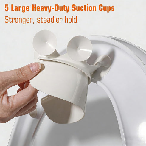 YEYDYQPT 5 (1.7" 3.3") Toilet Pee Splash Guard with Powerful Suction Urine Deflector Blocks Leaks Improved Large