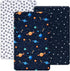 PHF 3 Pack Soft Mini Crib Sheets, Space Silky Pack N Play