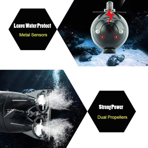 2.4G 6CH GoolRC Mini RC Submarine for, Remote Control Boat Remote Control Submarine, Model Electronic Water Toy Boat