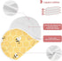 YYZZH 4 Pack 100% Cute Bee On Honey Yellow Honeycomb Muslin Burp Cloths for Baby Cotton Baby Washcloths Bibs for Boy