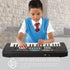 Black 37 Keys Kids Piano Keyboard, Portable Electric Musical Instruments with Microphone for 3-9 Years Old