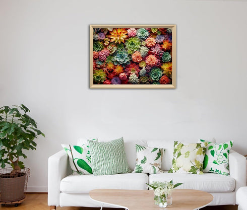 1000 Piece Puzzle for Adults - Succulent Plants Family Puzzle Gift (Succulent, 1000 pieces)