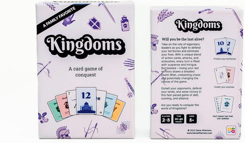 Kingdoms Card Game - Family Strategy Game for 2-8 Players, Ages 8+ | Master Tactics and Outwit Opponents