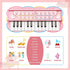 24 1 2 3 4 5 (24 Love&Mini Piano Keyboard Toys for Girls - Keys Toddler Piano Music Toy Instruments with MicrophonePink