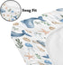 KuphiL10C Mattress-28x52 Watercolor Ocean Whales Sea Turtle Starfish Seashells Pattern Baby Sheets for Crib, Unisex Sea