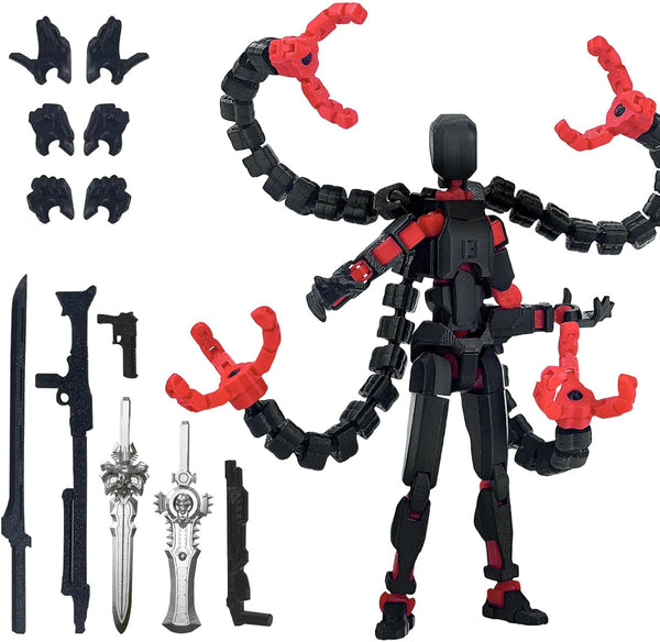 PkghoKids T13 Already Assembled Action Figure Accessories,T13 Multi-Jointed Movable,for Collectors Desktop Decorations t-13