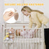 BEREST Rechargeable Baby Sleep Soother Bear, Nursery Decor Night Light Projector, Mom's Heartbeat Cry Sensor Lullabies