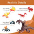 EOIVSH 12pcs Mini Dragon Toys Figures - Ancient Flying Dragon Figurines for Boys Girls, Mythical Action Figure Kid