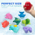 LotFancy Bath Toys for Kids Ages 1-3, Mold Free Ocean Sea Animal Bathtub Toys, 8PCS Soft Baby Bath Toys