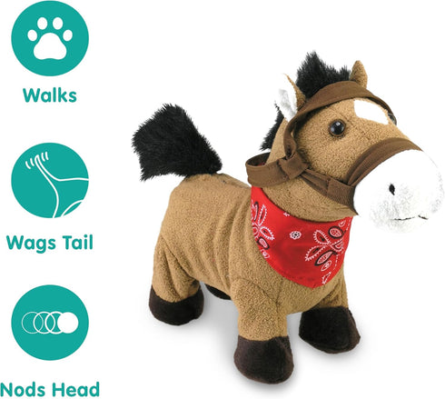 10 Cuddle Barn Gallop The Musical Horse | Animated Plush Toy | Gallops, Trots, and Sings Giddy Up, Lil Cowboy | Stuffed