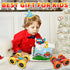 VONZAWAY 3-5 3 4 5 360 4WD Car Toys for Ages Boys, Push and Go Monster Truck Toys for Year Old Kids, Double-Sided Flip
