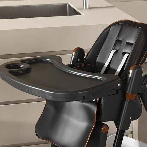 KYDEVO 5 3 Portable High Chair, High Chairs for Babies and Toddlers, Adjustable Baby Chair, Height & Recline Adjustable